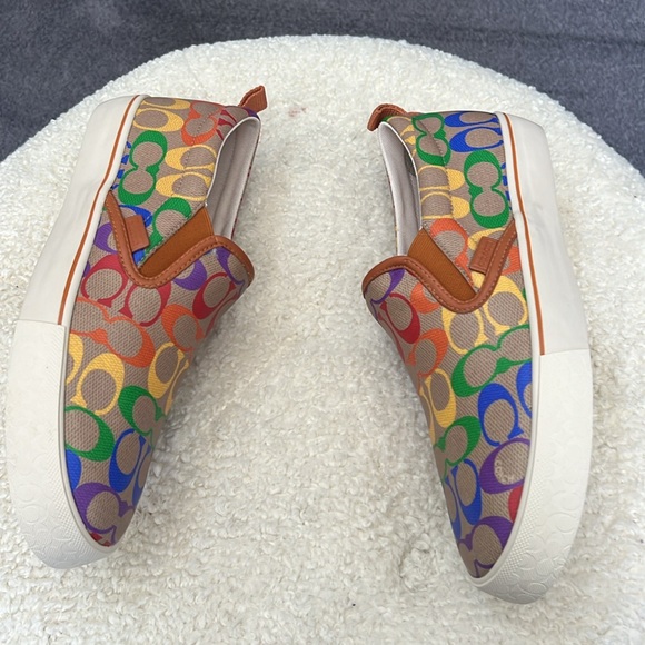 Coach Men's 10.5D Pride Slip-On Skate Sneakers NWT. - Picture 7 of 9